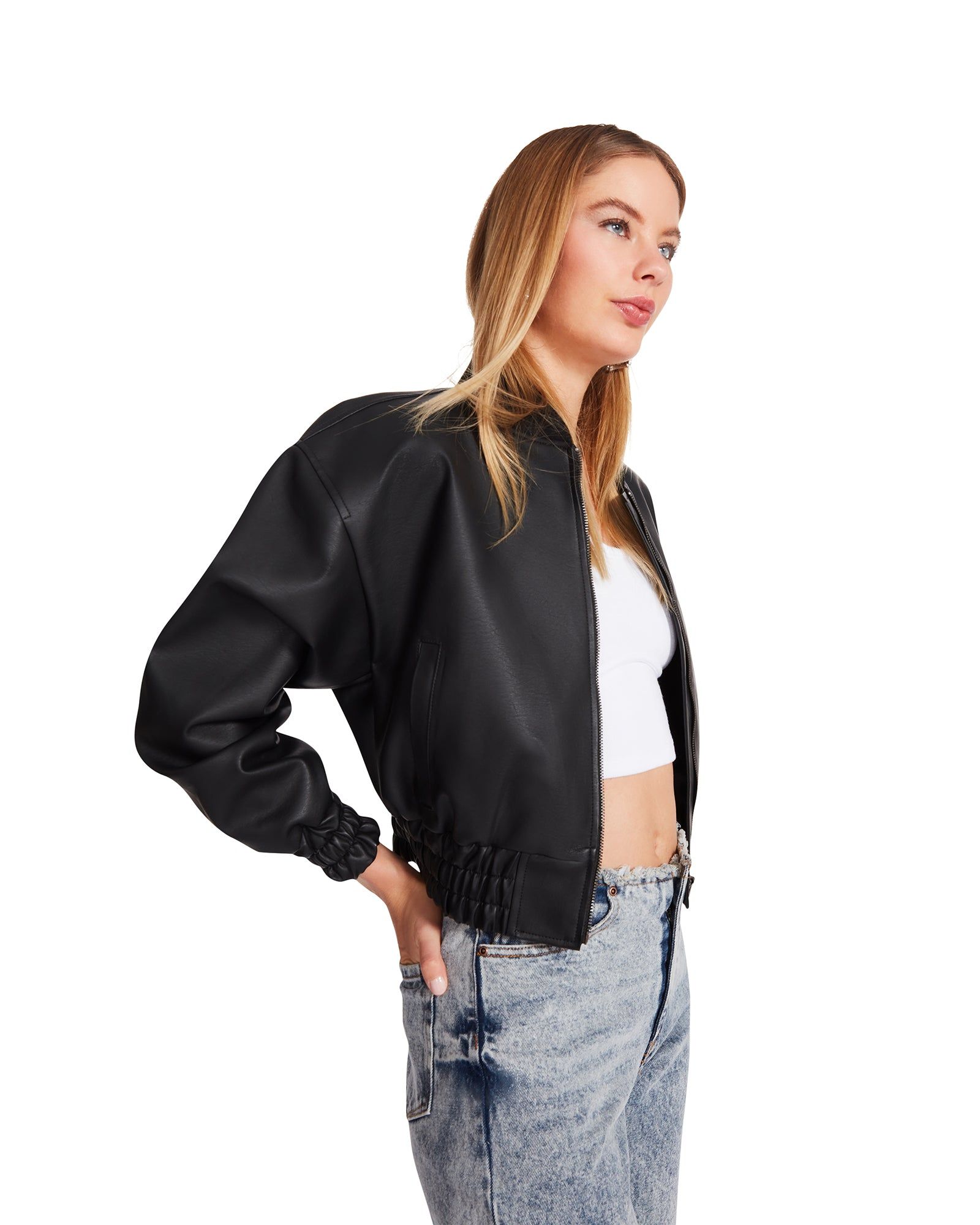 PARKER JACKET BLACK sold by Steve Madden product image thumbnail 5