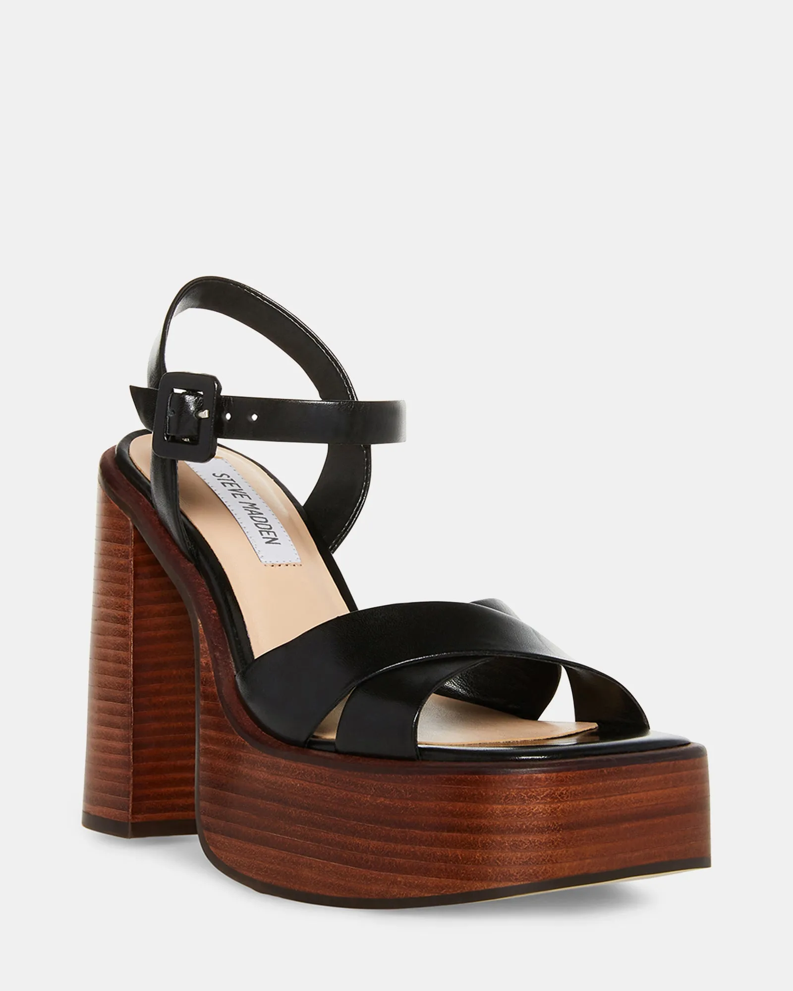 DAYANA BLACK LEATHER sold by Steve Madden product image thumbnail 2