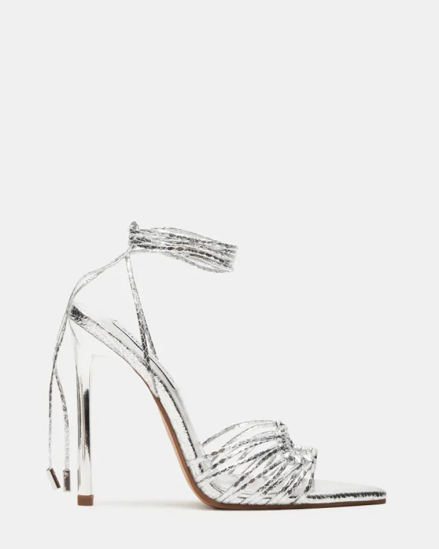 ZAYA SILVER SNAKE sold by Steve Madden