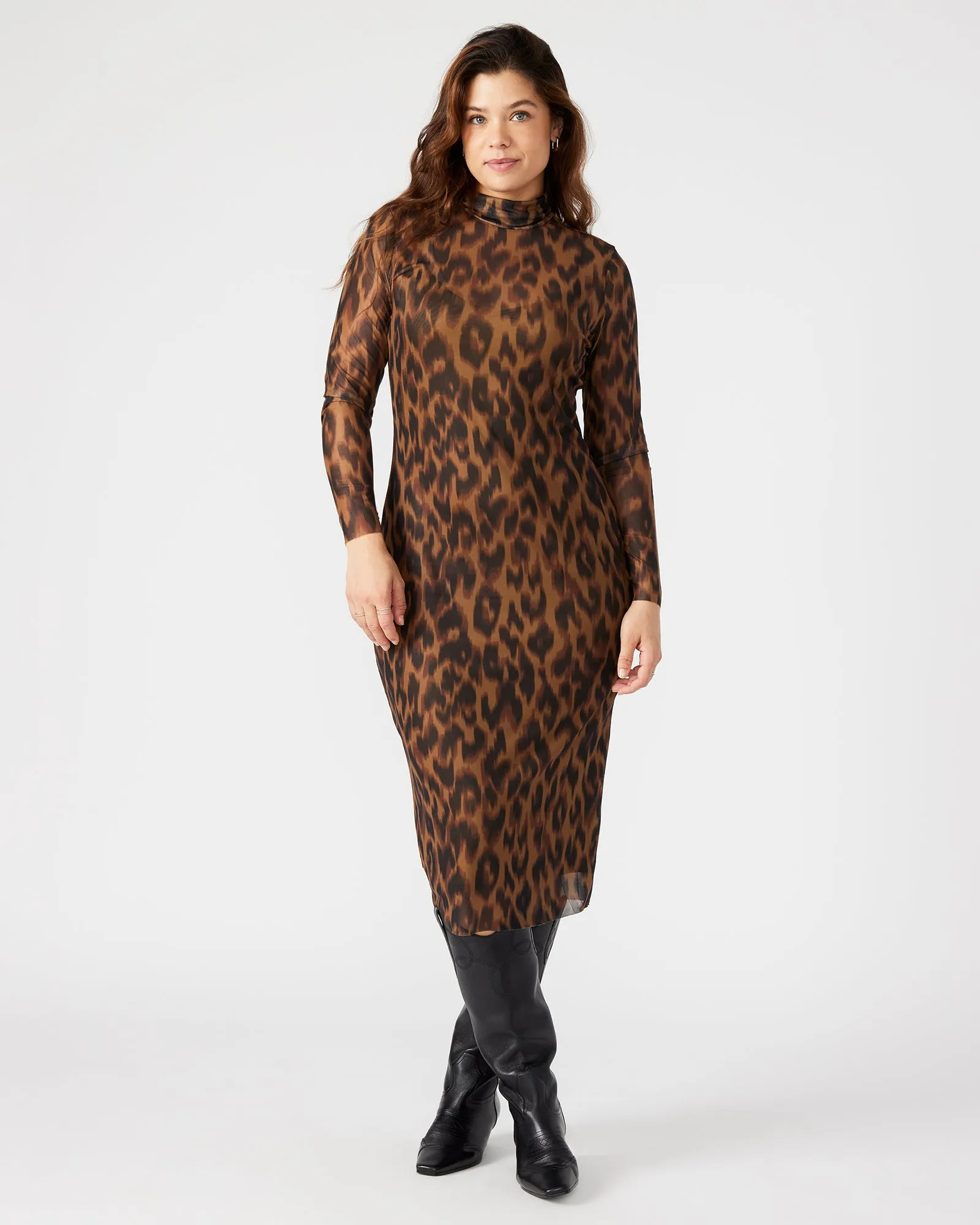 VIVIENNE DRESS LEOPARD sold by Steve Madden