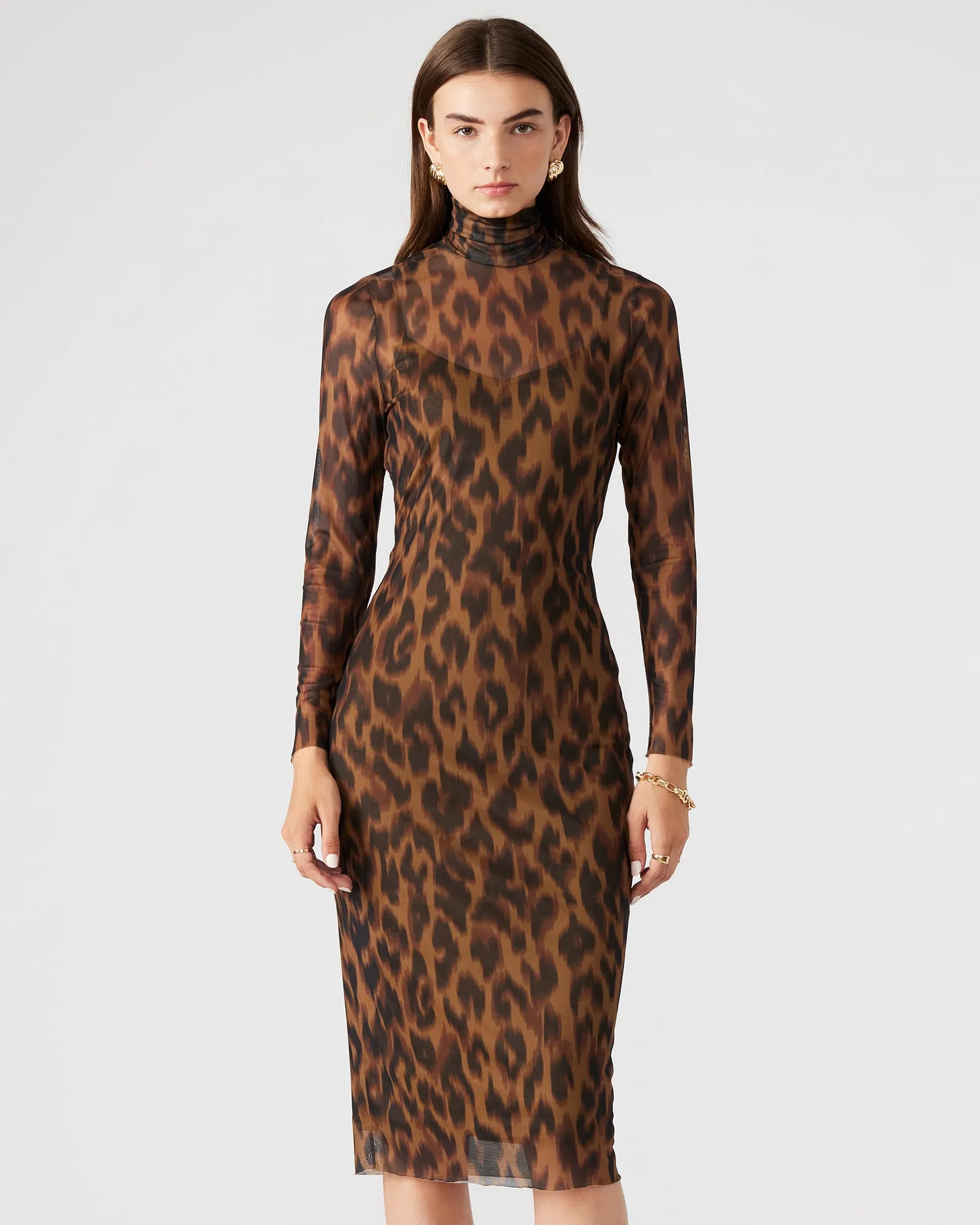 VIVIENNE DRESS LEOPARD sold by Steve Madden product image thumbnail 3