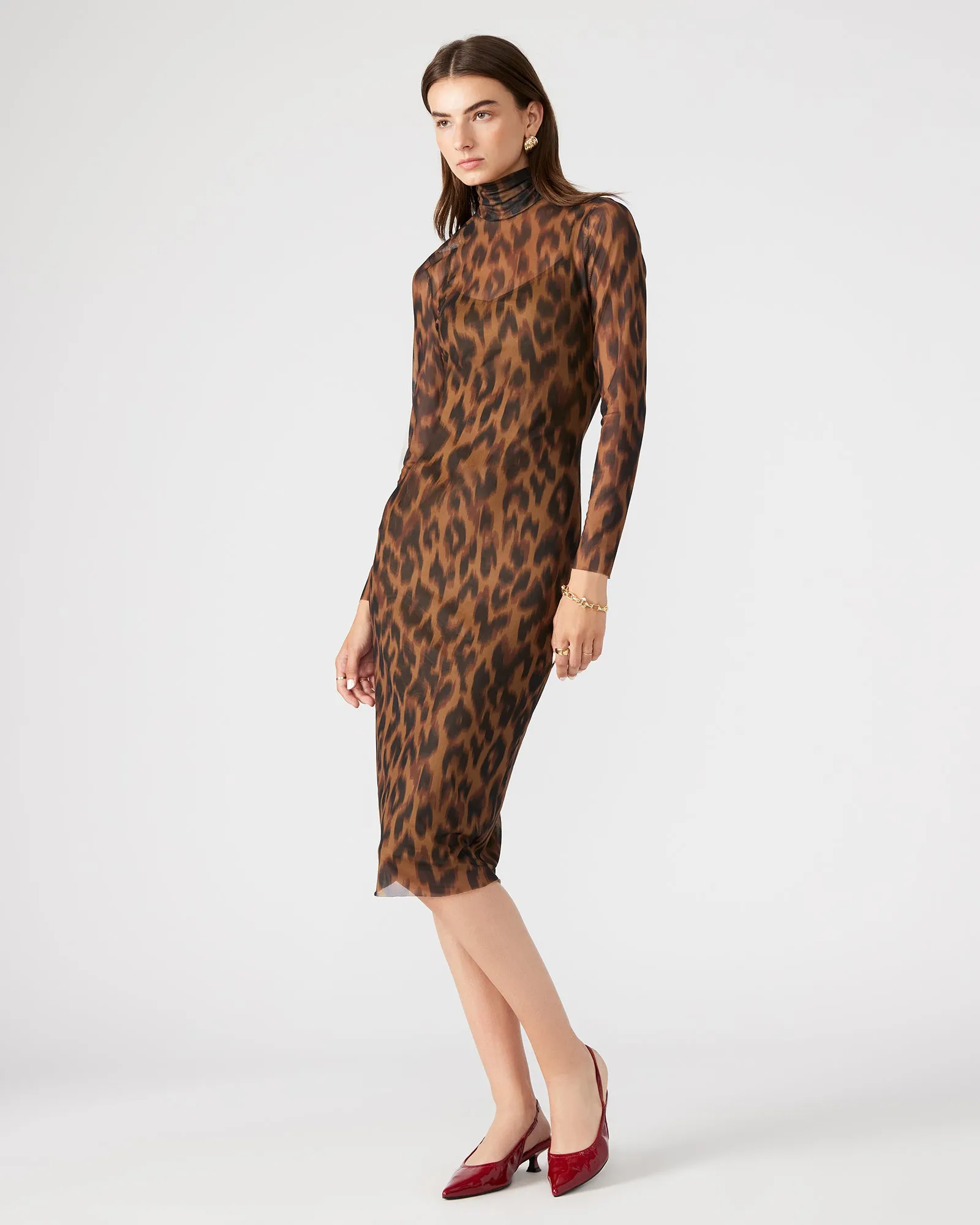 VIVIENNE DRESS LEOPARD sold by Steve Madden product image thumbnail 2