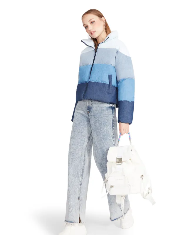 DAISY JACKET DENIM FABRIC sold by Steve Madden