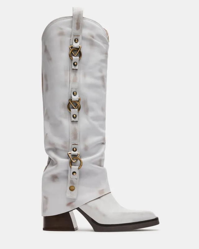 JETT WHITE LEATHER sold by Steve Madden