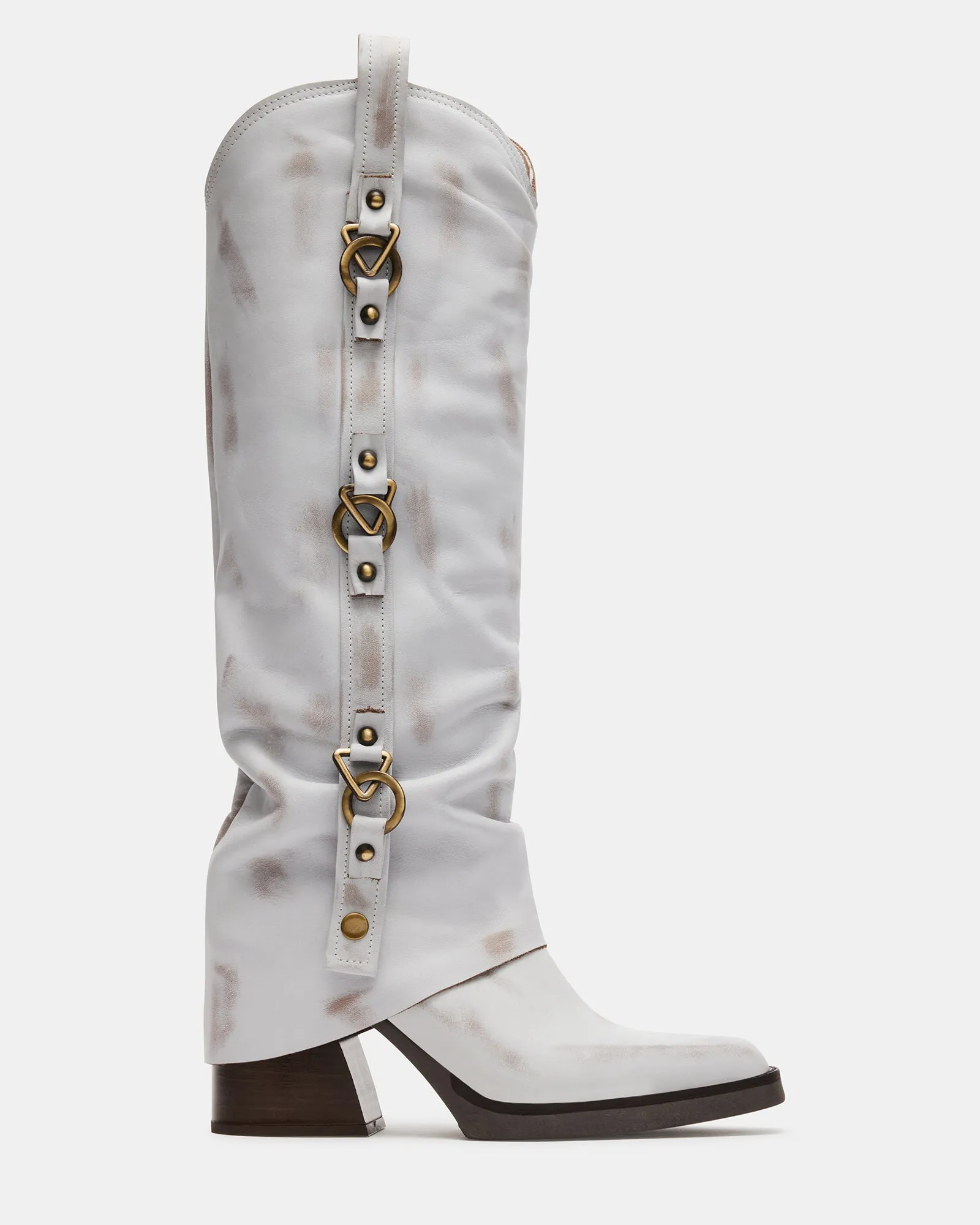 JETT WHITE LEATHER sold by Steve Madden
