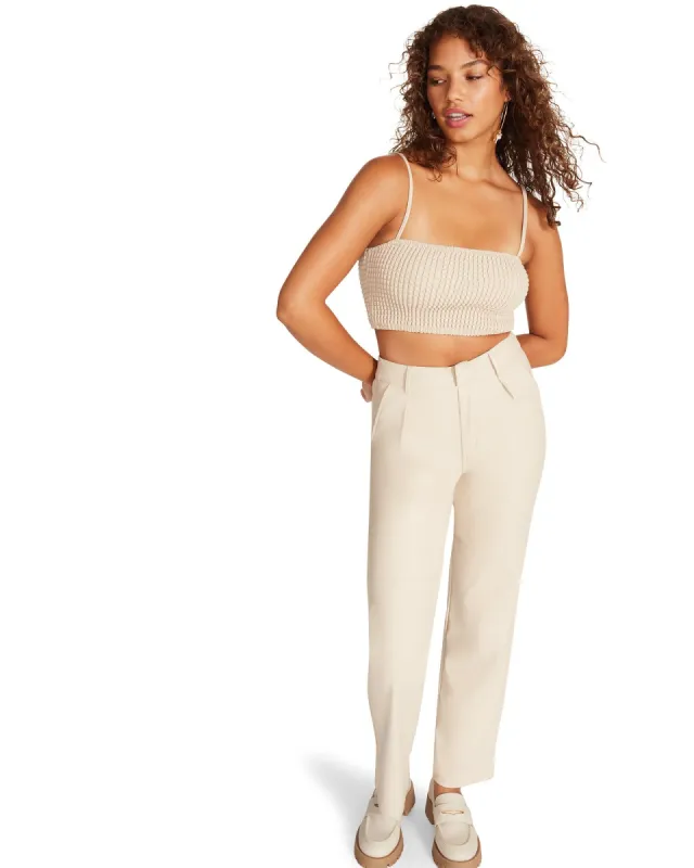 ABBY PANT IVORY sold by Steve Madden