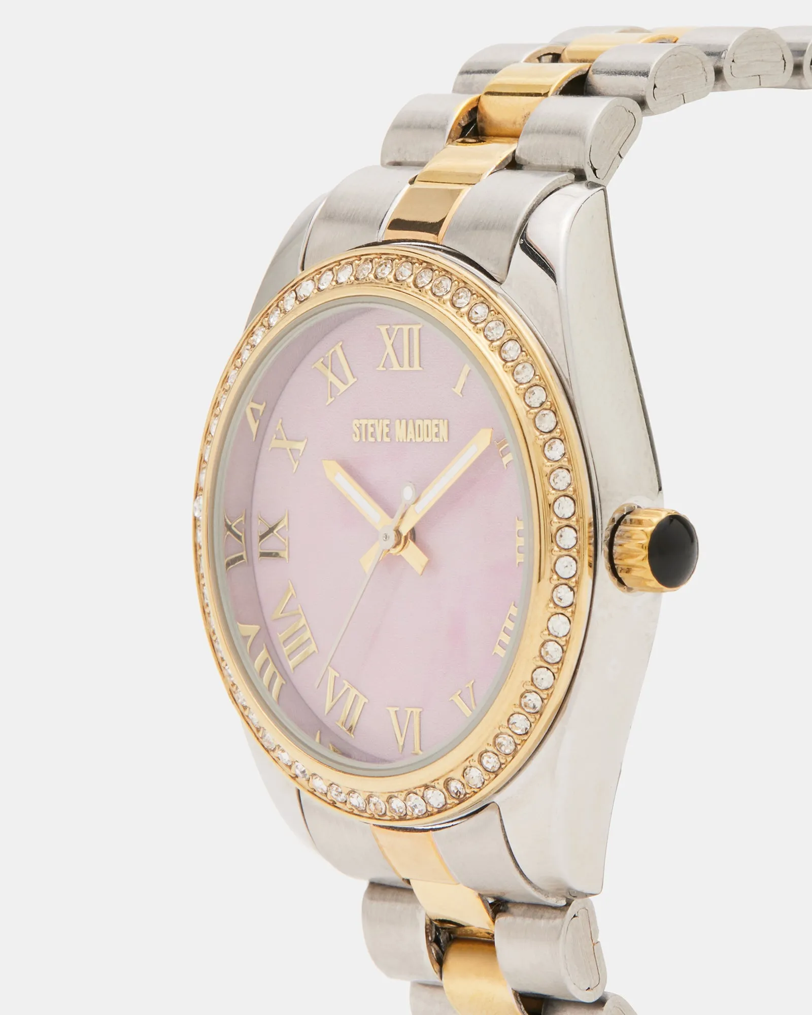 Steve Madden Two-Tone Silver and Rose Gold Watch Steve Madden silver and rose gold watch Super... | Depop main image 2