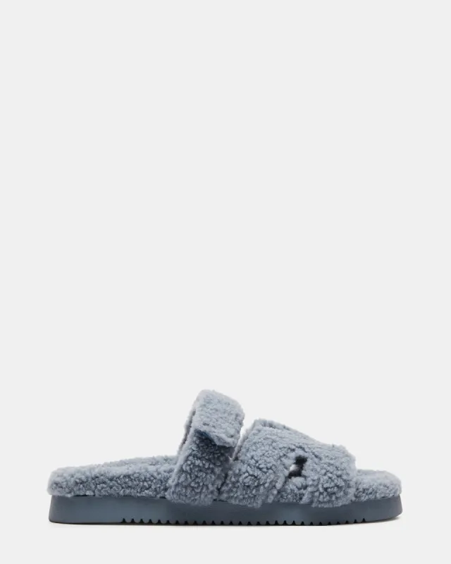 MAYVEN FAUX SHEARLING BLUE sold by Steve Madden