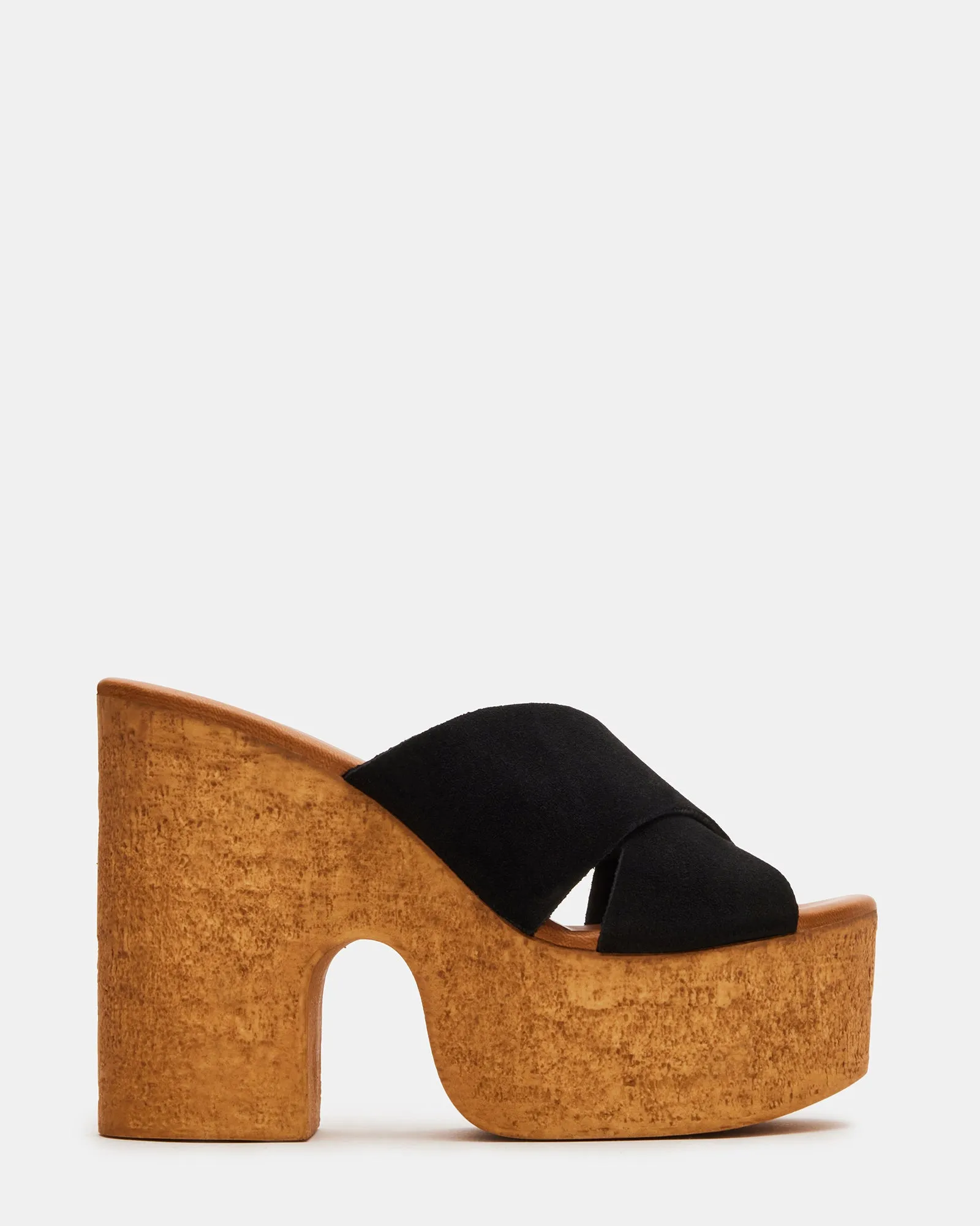 SAFFRON BLACK SUEDE sold by Steve Madden
