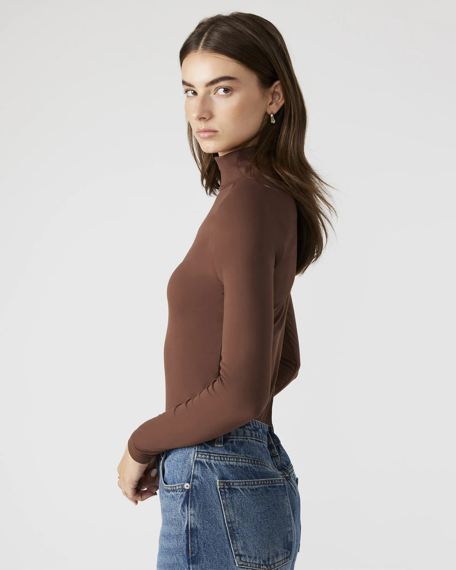NELLE BODYSUIT BROWN sold by Steve Madden product image thumbnail 3