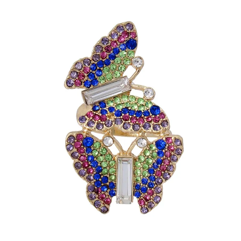 BUTTERFLY RING MULTI sold by Steve Madden