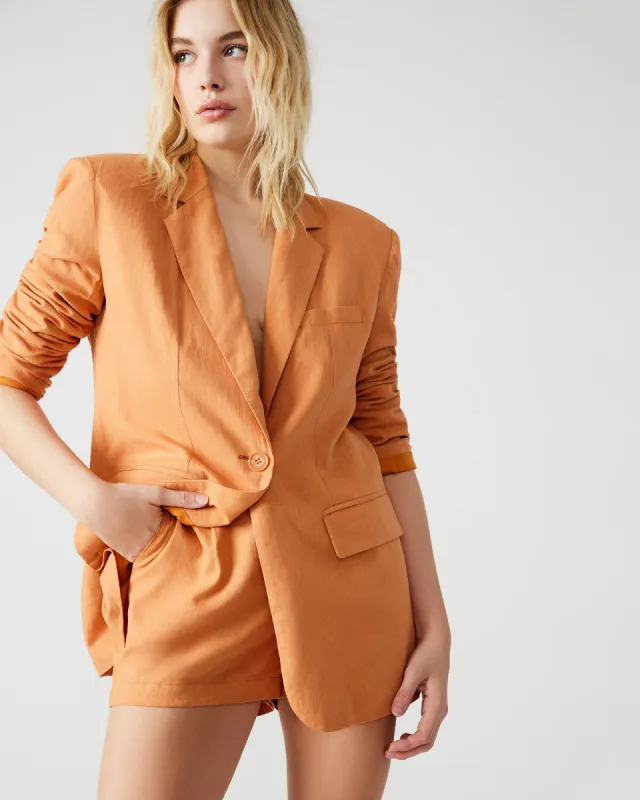 IMAAN BLAZER CARAMEL sold by Steve Madden