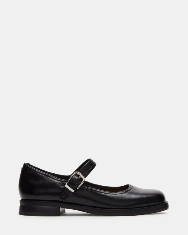 DELANCY BLACK LEATHER sold by Steve Madden