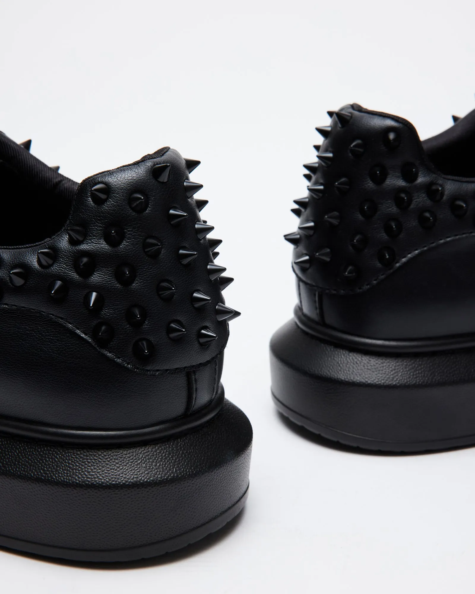 Frosting Steve Madden Spike Sneakers FROSTING BLACK Parallel