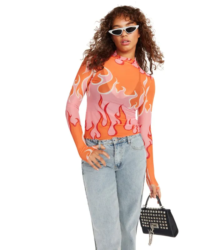 ZELDA TOP PINK MULTI sold by Steve Madden