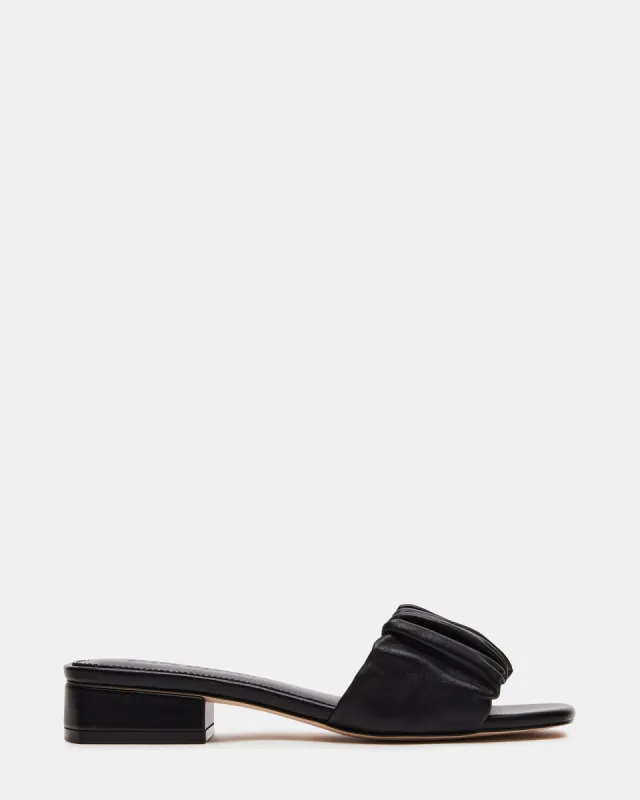 CHARLENE BLACK LEATHER sold by Steve Madden