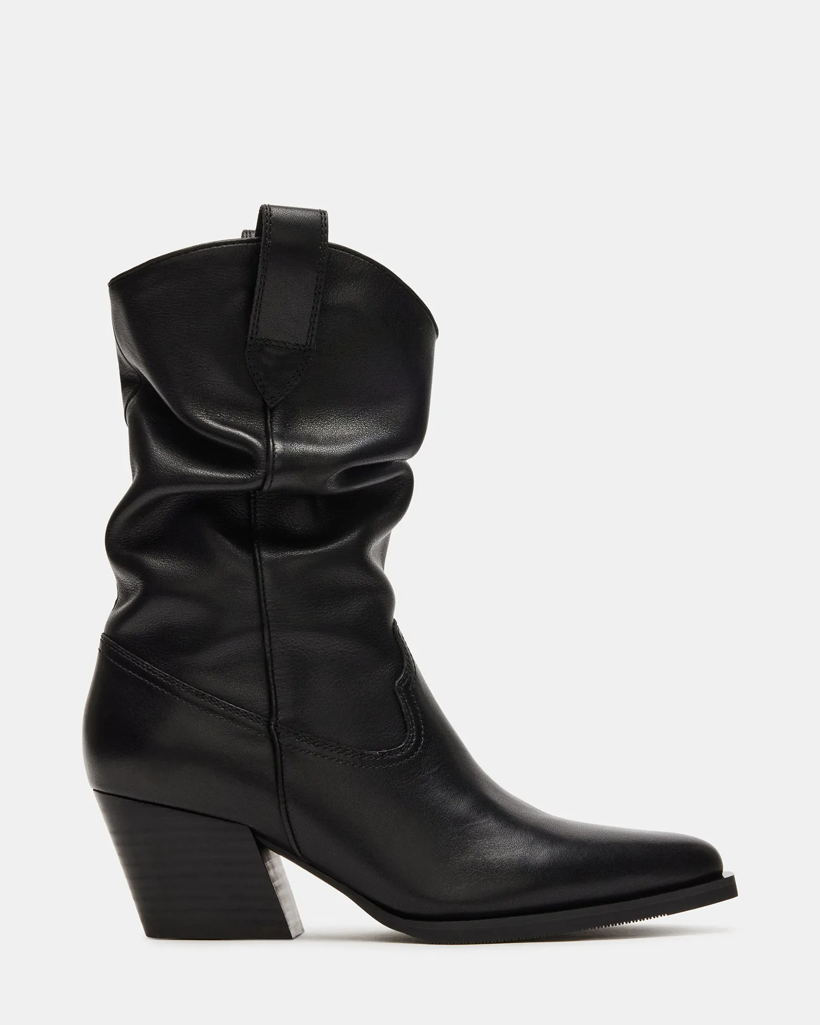 TAOS BLACK LEATHER sold by Steve Madden