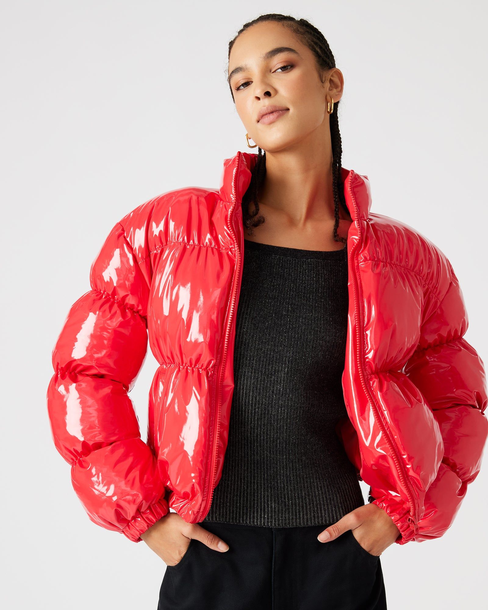 ELLY JACKET RED sold by Steve Madden