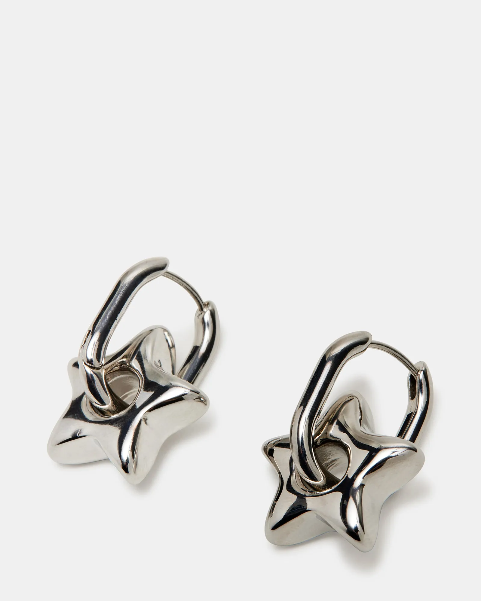 PUFFY STAR HUGGIE EARRINGS MULTI sold by Steve Madden product image thumbnail 2