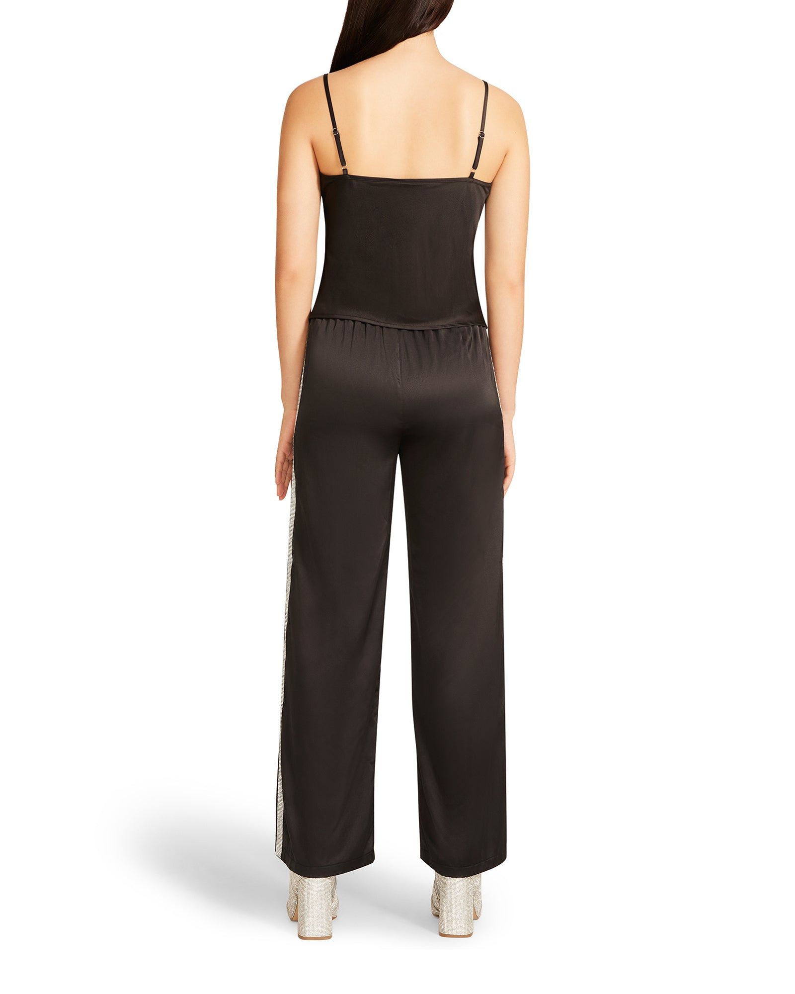 RHINESTONE SATIN WIDE LEG SET BLACK sold by Steve Madden product image thumbnail 3