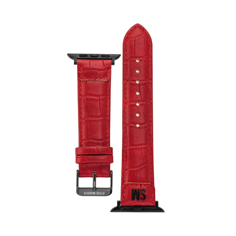 Apple Watch® TEXTURED WATCH BAND RED 38-40MM sold by Steve Madden