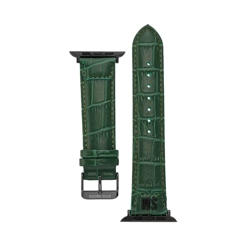 Apple Watch® TEXTURED WATCH BAND GREEN 42-44MM sold by Steve Madden