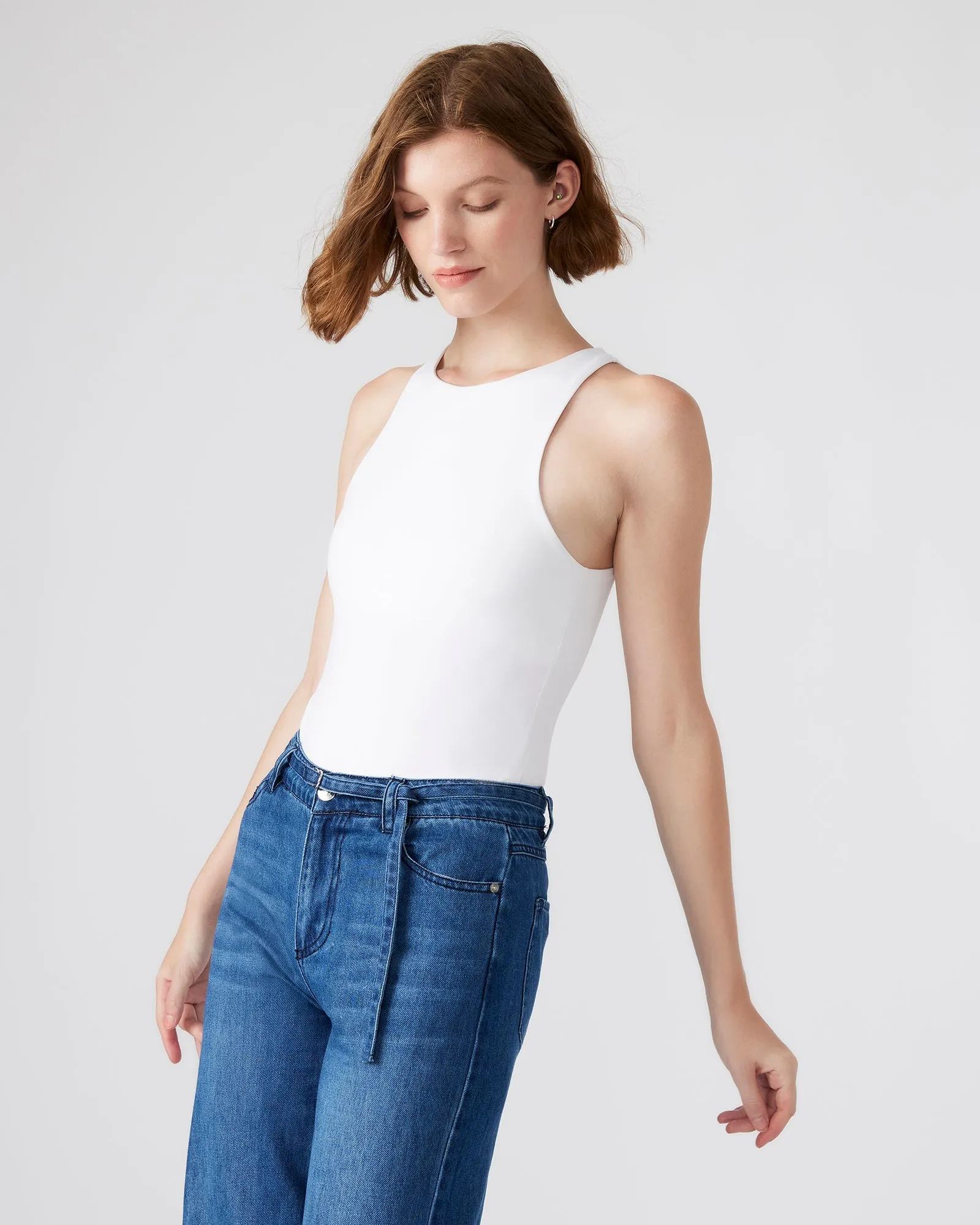 NICO BODYSUIT WHITE sold by Steve Madden product image thumbnail 3