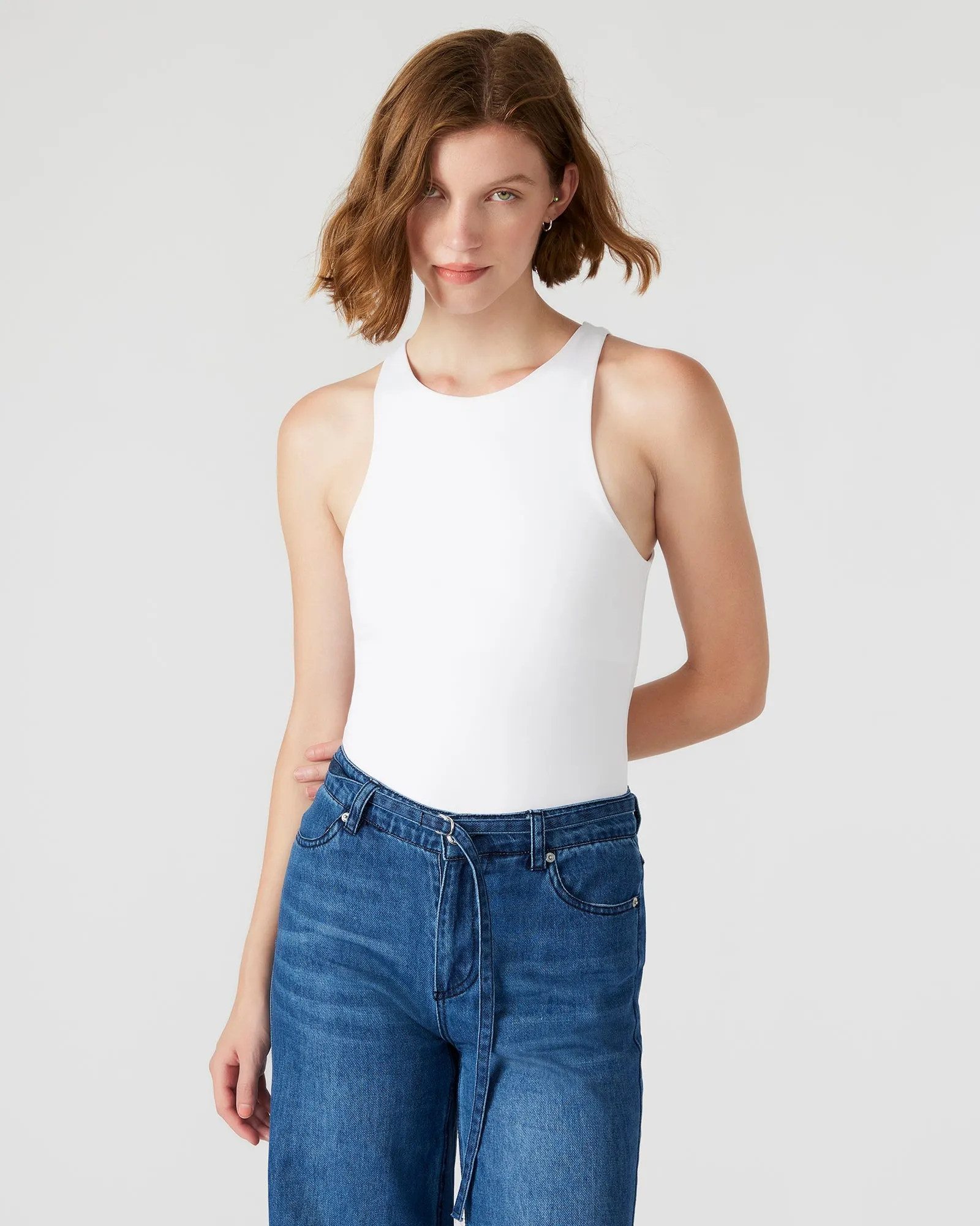 NICO BODYSUIT WHITE sold by Steve Madden product image thumbnail 2