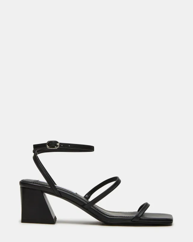 ASHLYNN BLACK LEATHER sold by Steve Madden