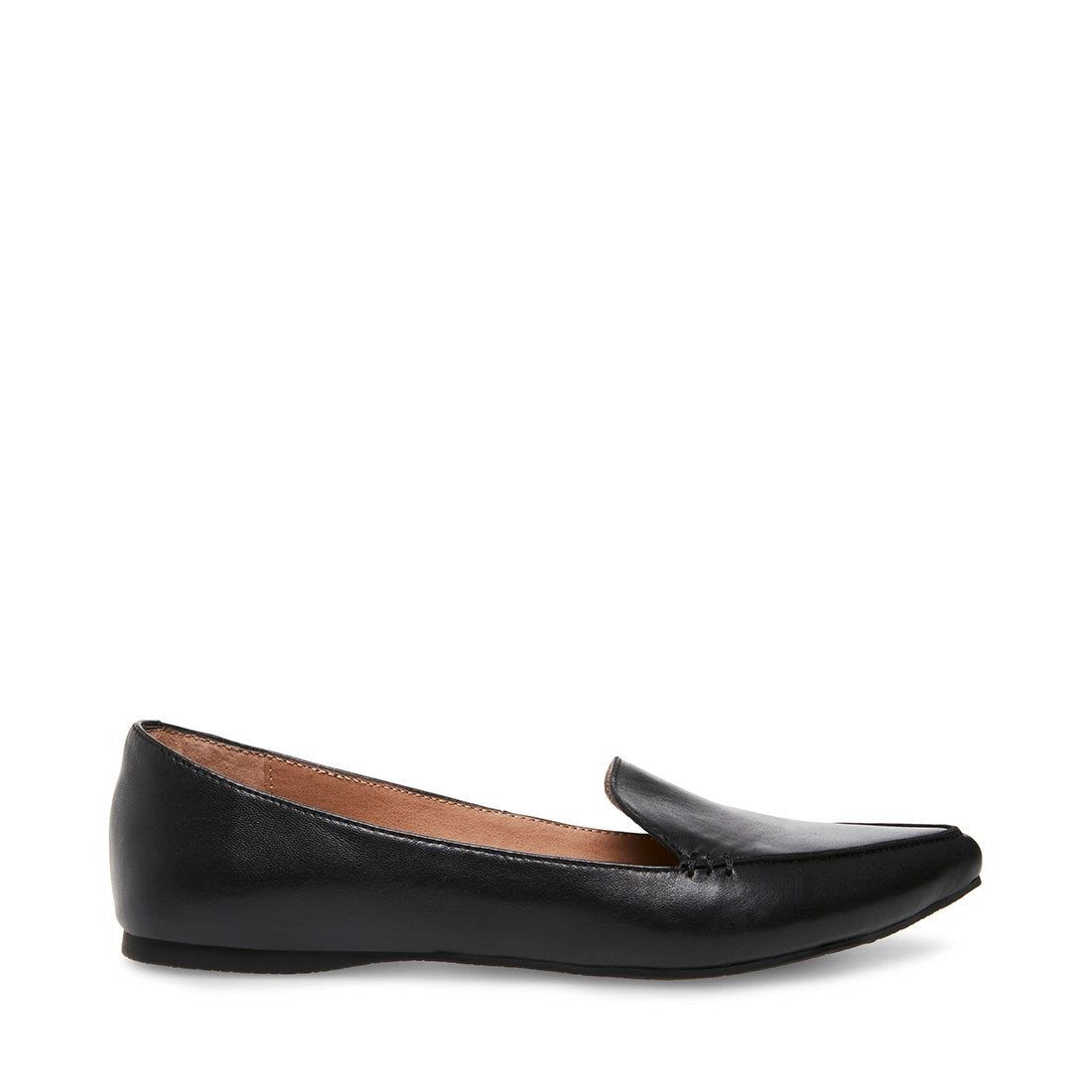 FEATHER BLACK LEATHER - SM REBOOTED sold by Steve Madden