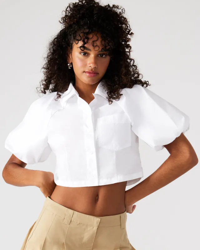 REECE TOP WHITE sold by Steve Madden