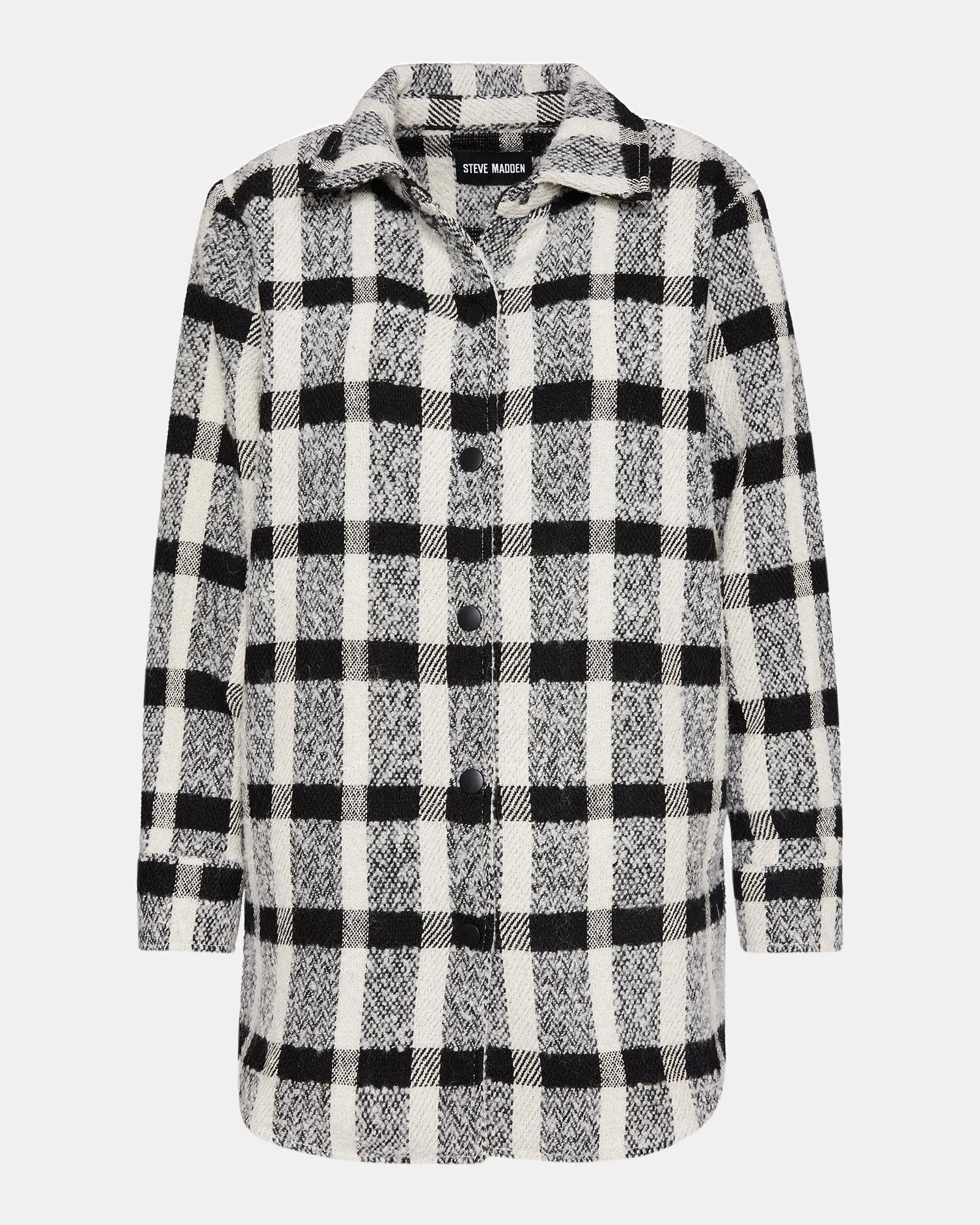ELDRIDGE PLAID COAT BLACK sold by Steve Madden product image thumbnail 5