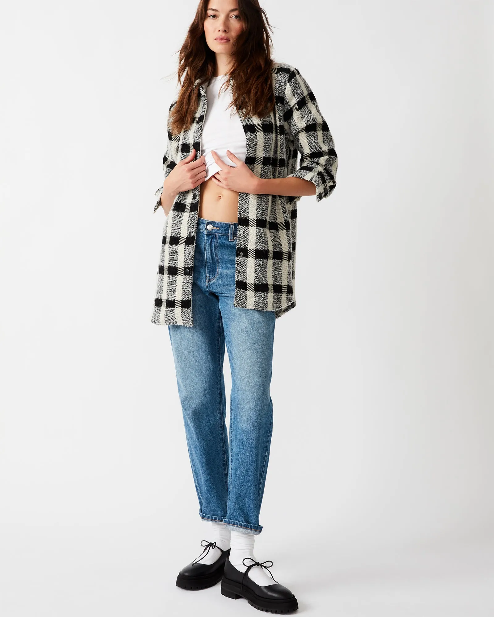 ELDRIDGE PLAID COAT BLACK sold by Steve Madden product image thumbnail 4