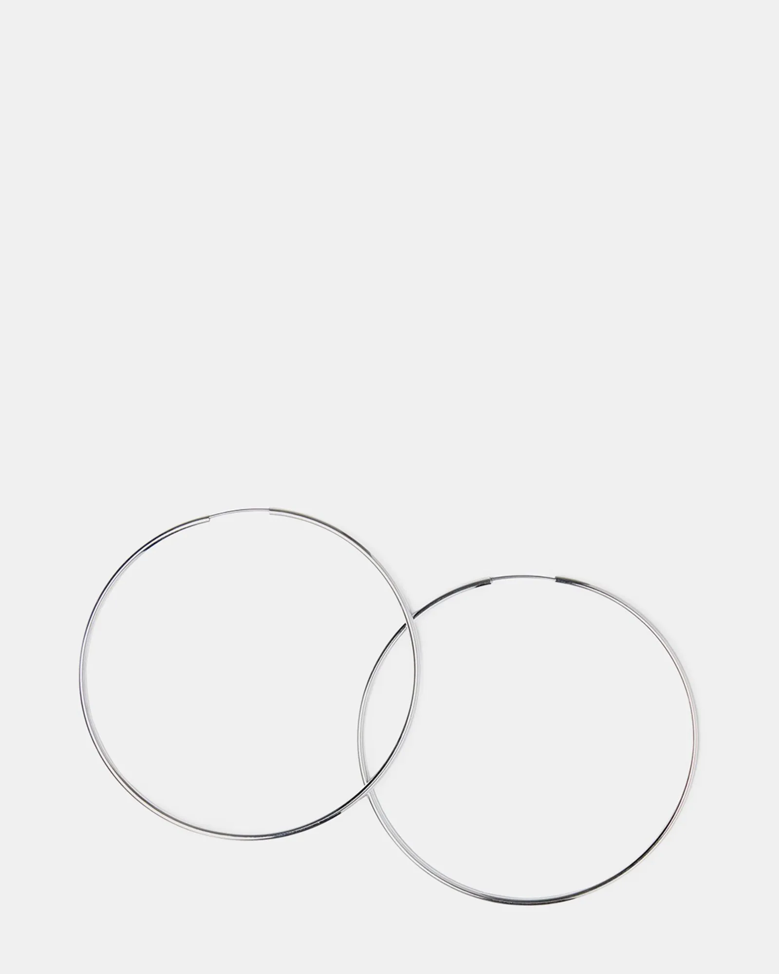 LARGE HOOPS SILVER sold by Steve Madden