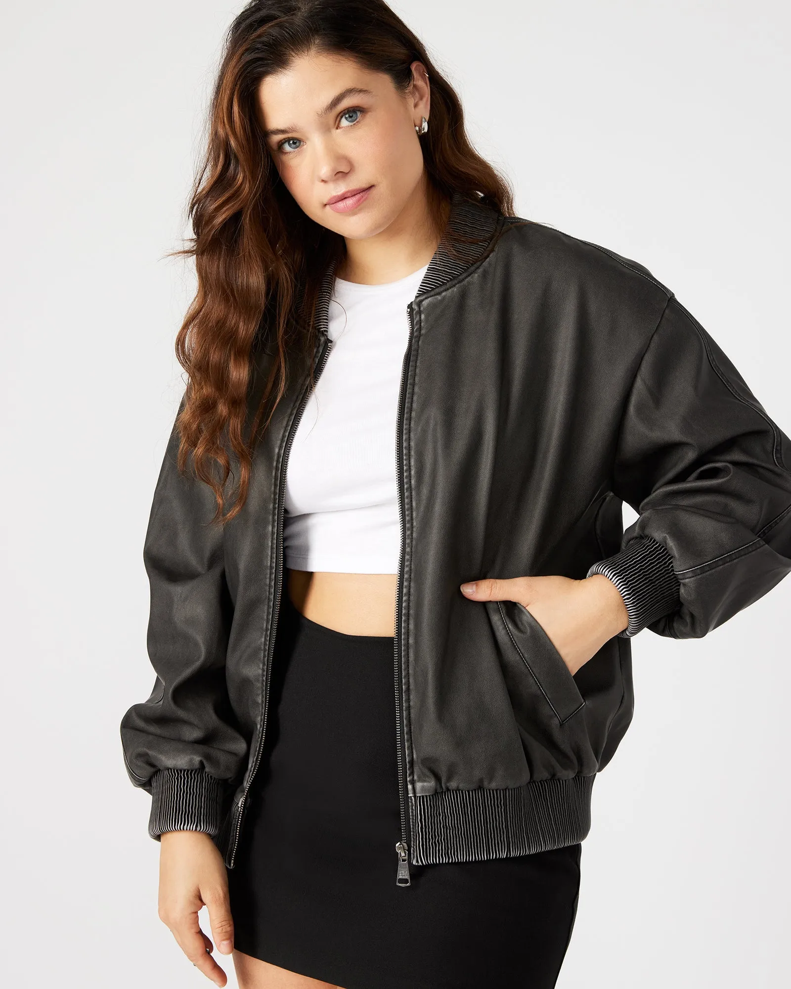 FYRA JACKET DARK GREY sold by Steve Madden