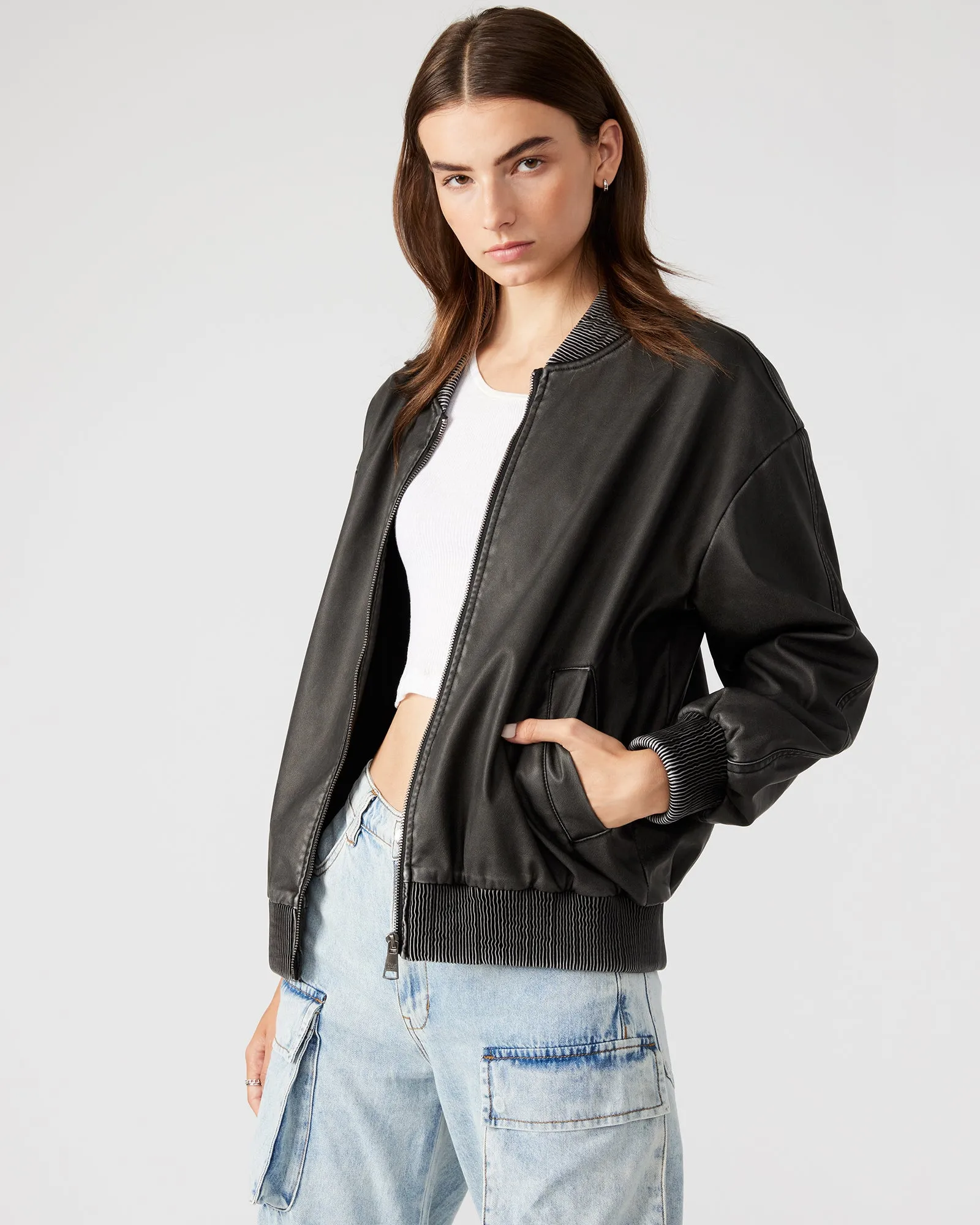 FYRA JACKET DARK GREY sold by Steve Madden product image thumbnail 2