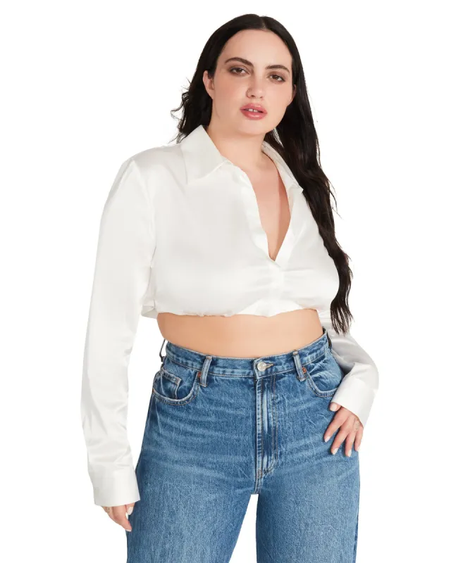 CASSANDRA TOP WHITE sold by Steve Madden