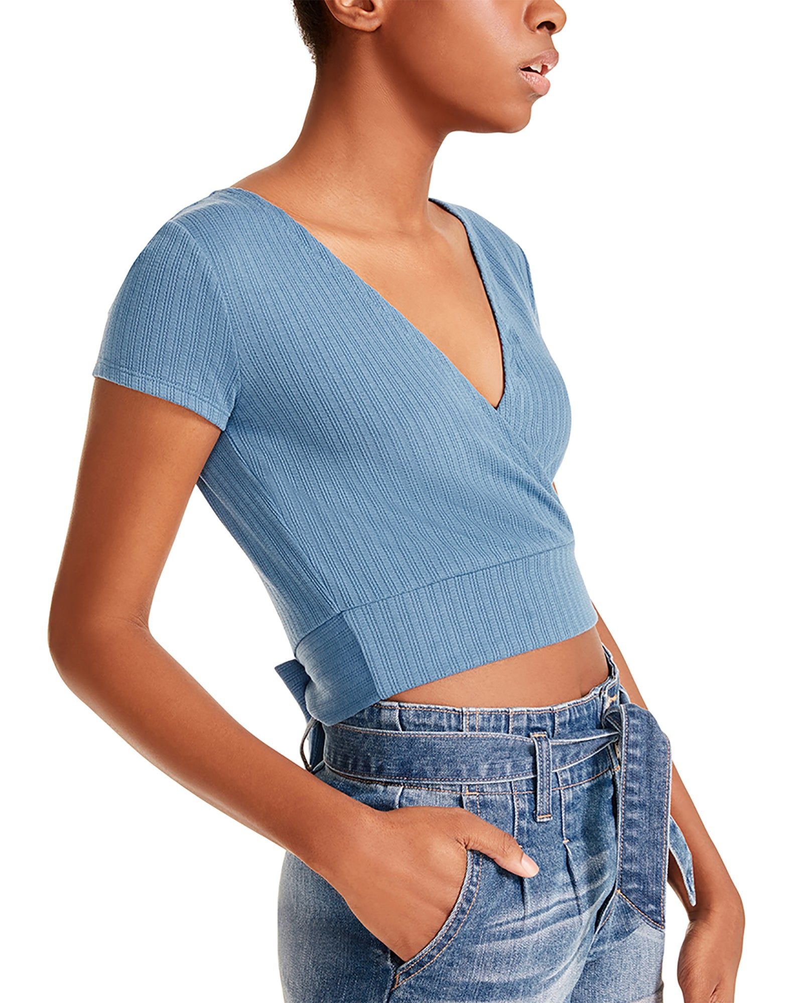WRAP TOP BLUE sold by Steve Madden product image thumbnail 2