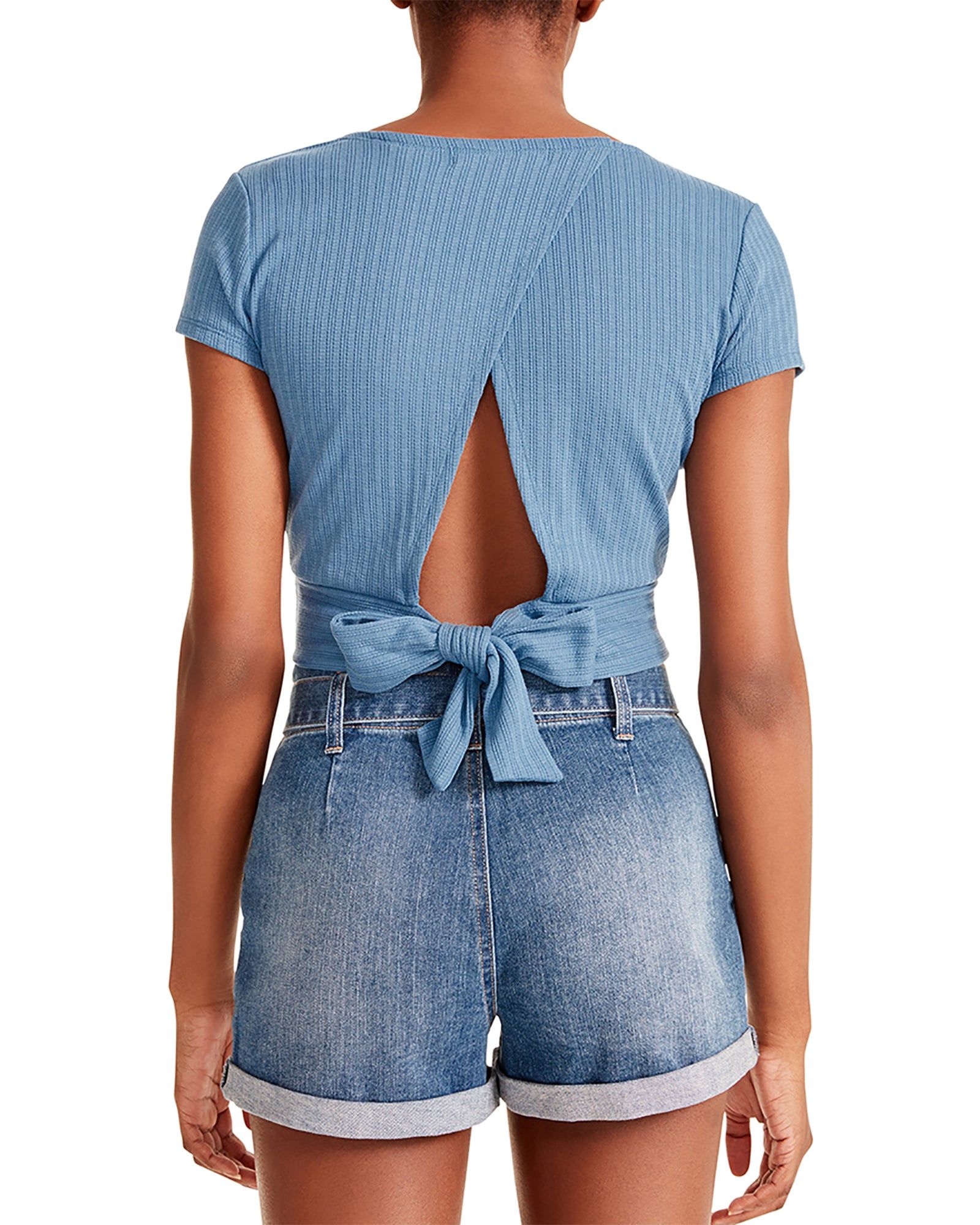 WRAP TOP BLUE sold by Steve Madden product image thumbnail 3