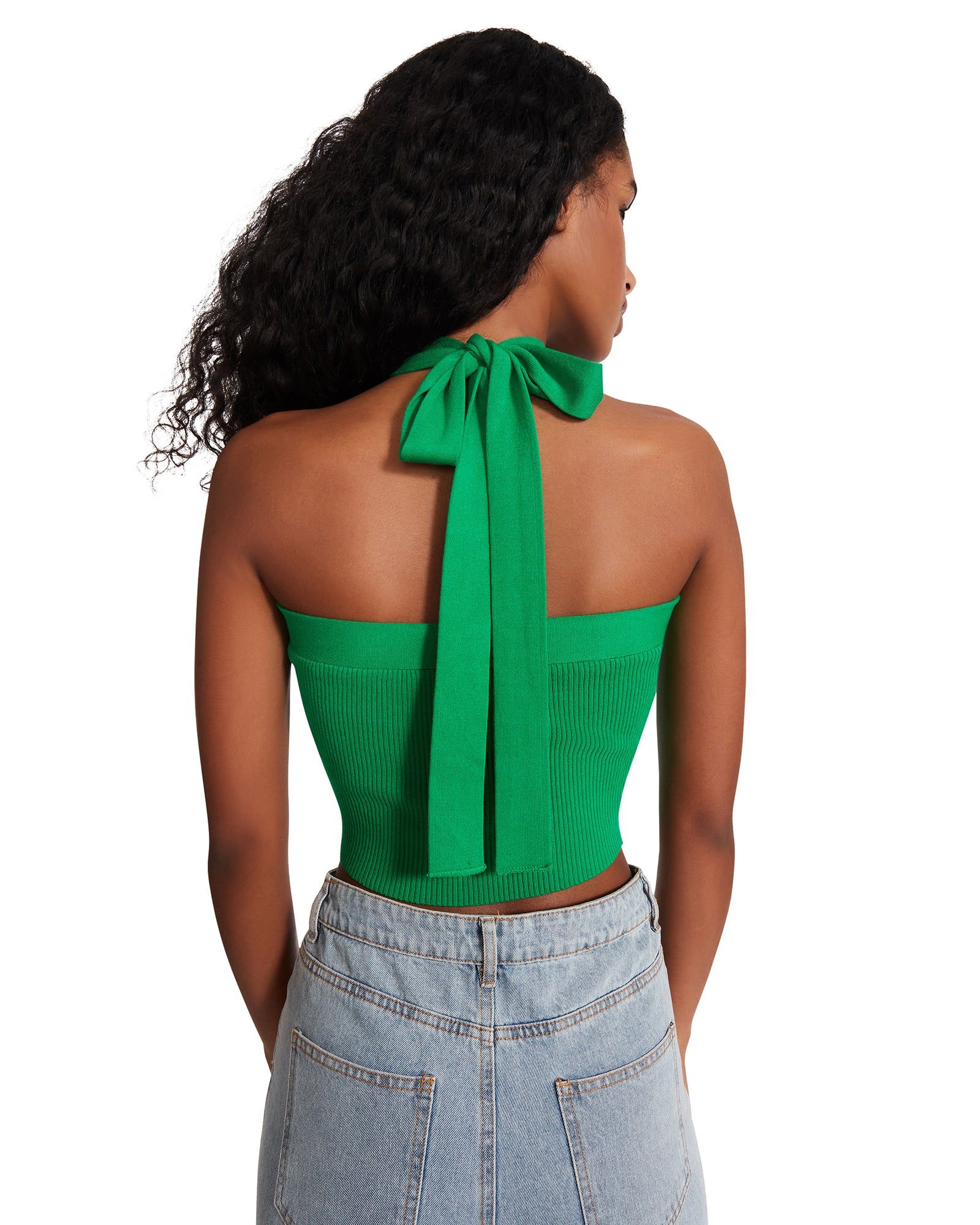 CRISS CROSS HALTER TANK GREEN sold by Steve Madden product image thumbnail 5