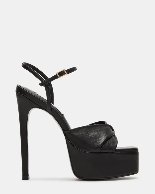 MARICELLA BLACK LEATHER sold by Steve Madden