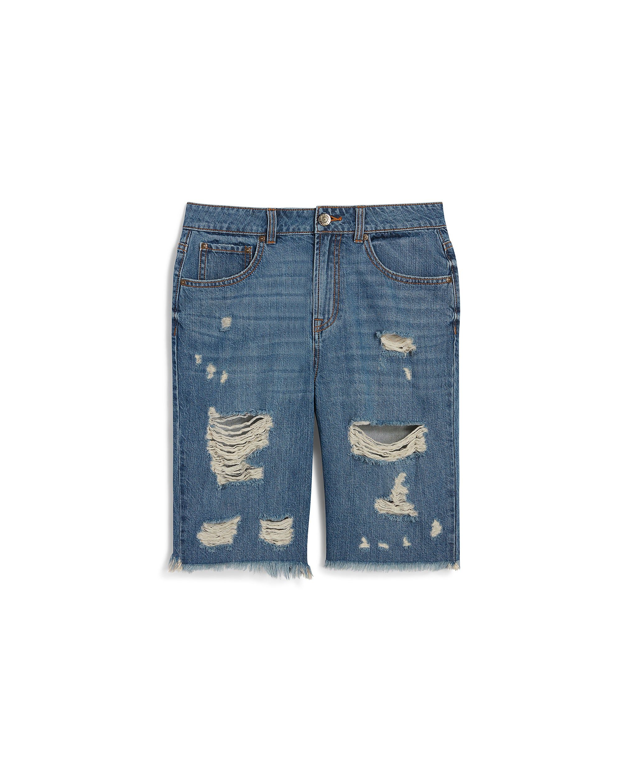 HIGH RISE BERMUDA SHORT DENIM FABRIC sold by Steve Madden product image thumbnail 4