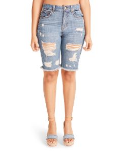 HIGH RISE BERMUDA SHORT DENIM FABRIC sold by Steve Madden