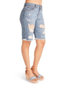 HIGH RISE BERMUDA SHORT DENIM FABRIC sold by Steve Madden