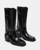 RHODA BLACK LEATHER sold by Steve Madden