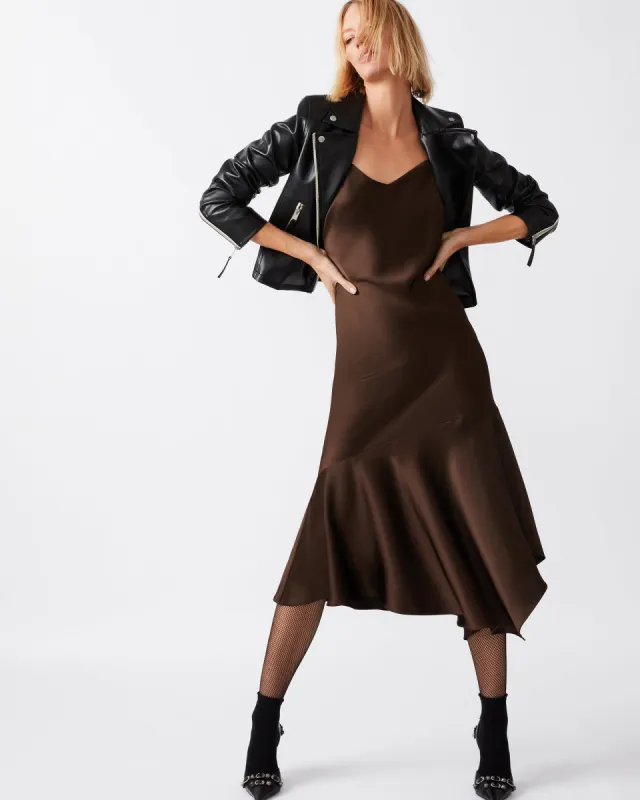 LUCILLE DRESS BROWN sold by Steve Madden