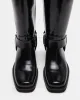 RHODA BLACK LEATHER sold by Steve Madden