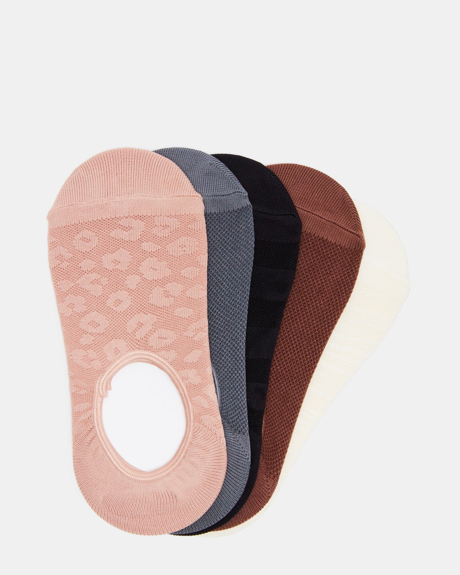 MESH LEOPARD SNEAKER SOCKS TAN MULTI sold by Steve Madden