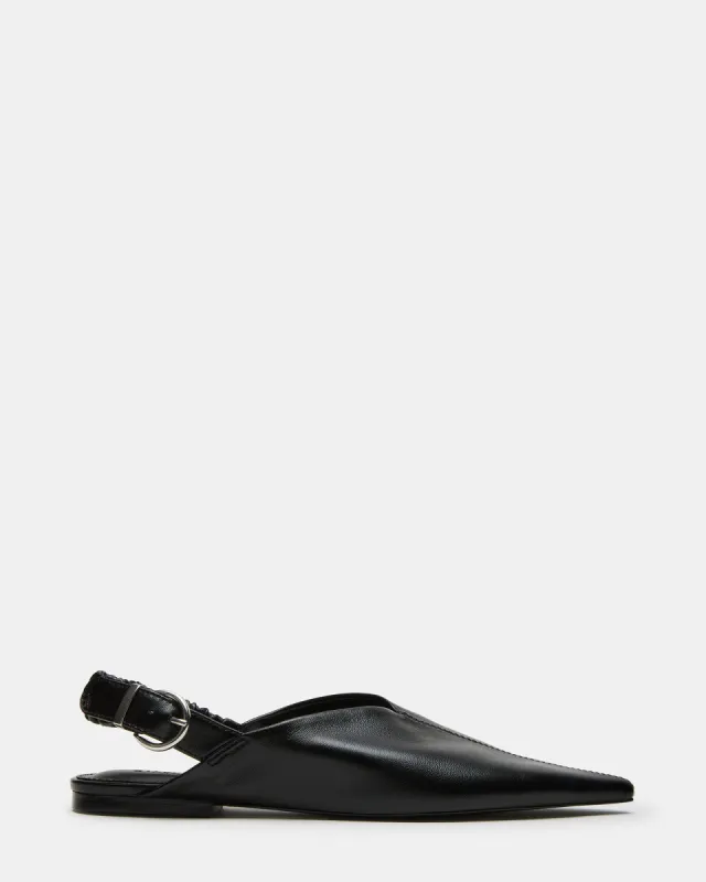 ZELLA BLACK LEATHER sold by Steve Madden