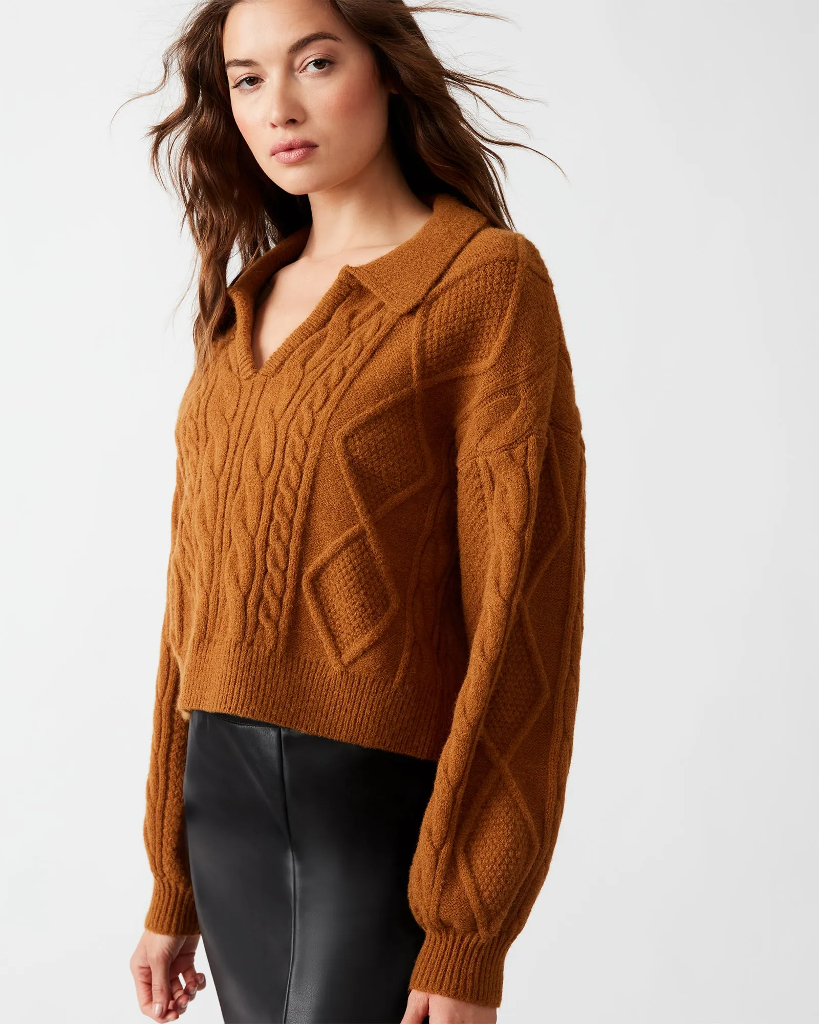 CAY SWEATER TAN sold by Steve Madden product image thumbnail 2